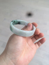 Load image into Gallery viewer, 51.7mm Certified type A 100% Natural sunny green/purple square Jadeite Jade bangle AZ55-7273