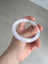 Load image into Gallery viewer, Sold.please do't order. thanks. 56mm Certified type A 100% Natural light purple white green yellow(LU FU SHOU)Jadeite bangle BN60-3559