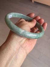 Load image into Gallery viewer, 80mm certified Type A 100% Natural light green plus size Jadeite Jade bangle BG211-5427