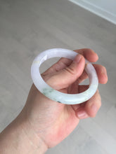 Load image into Gallery viewer, Sold.please do't order. thanks. 56mm Certified type A 100% Natural light purple white green yellow(LU FU SHOU)Jadeite bangle BN60-3559