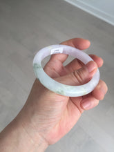 Load image into Gallery viewer, Sold.please do't order. thanks. 56mm Certified type A 100% Natural light purple white green yellow(LU FU SHOU)Jadeite bangle BN60-3559