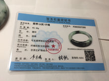 Load image into Gallery viewer, 59.6mm certified Type A 100% Natural light green purple Jadeite bangle PJ130-7293