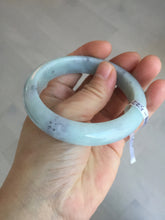 Load image into Gallery viewer, 57.5mm certified Type A 100% Natural light green/purple/black Jadeite Jade bangle BM104-5273