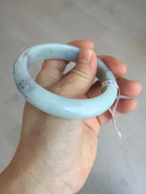Load image into Gallery viewer, 57.5mm certified Type A 100% Natural light green/purple/black Jadeite Jade bangle BM104-5273