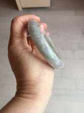 Load image into Gallery viewer, 60mm Certified Type A 100% Natural white/light purple/brown/yellow/gray (FU LU SHOU) Jadeite Jade bangle BF105-8658