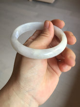 Load image into Gallery viewer, 56.6mm certified 100% natural Type A icy watery light purple/white jadeite jade bangle BP10-2678