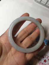Load image into Gallery viewer, 54.6mm Certified 100% natural Type A white/green/purple jadeite jade bangle AM33-0255