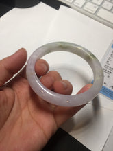 Load image into Gallery viewer, Sold.please do't order. thanks. 56mm Certified type A 100% Natural light purple white green yellow(LU FU SHOU)Jadeite bangle BN60-3559