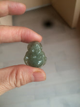 Load image into Gallery viewer, 100% Natural type A dark green/gray happy buddha jadeite Jade pendant necklace group BG8