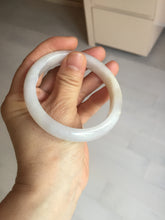 Load image into Gallery viewer, 56.6mm certified 100% natural Type A icy watery light purple/white jadeite jade bangle BP10-2678