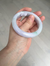 Load image into Gallery viewer, 55mm Certified 100% natural Type A light purple with sunny flying flowers jadeite jade bangle BL107-8720