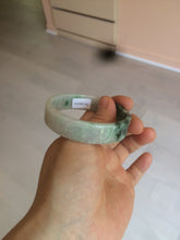 Load image into Gallery viewer, 51.7mm Certified type A 100% Natural sunny green/purple square Jadeite Jade bangle AZ55-7273