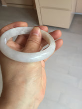 Load image into Gallery viewer, 56.6mm certified 100% natural Type A icy watery light purple/white jadeite jade bangle BP10-2678