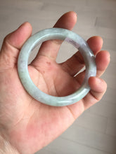 Load image into Gallery viewer, 55.5mm certified 100% natural Type A green purple red round cut jadeite jade bangle AA96-9152