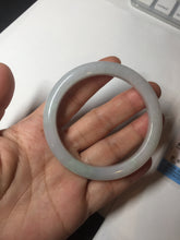Load image into Gallery viewer, 54.6mm Certified 100% natural Type A white/green/purple jadeite jade bangle AM33-0255