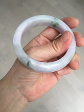 Load image into Gallery viewer, 55mm Certified 100% natural Type A light purple with sunny flying flowers jadeite jade bangle BL107-8720