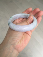 Load image into Gallery viewer, 55mm Certified 100% natural Type A light purple with sunny flying flowers jadeite jade bangle BL107-8720