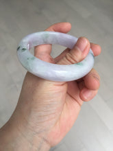 Load image into Gallery viewer, 55mm Certified 100% natural Type A light purple with sunny flying flowers jadeite jade bangle BL107-8720