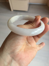 Load image into Gallery viewer, 56.6mm certified 100% natural Type A icy watery light purple/white jadeite jade bangle BP10-2678