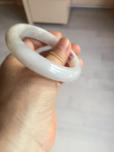 Load image into Gallery viewer, 56.6mm certified 100% natural Type A icy watery light purple/white jadeite jade bangle BP10-2678