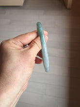 Load image into Gallery viewer, 61.5mm Certified Type A 100% Natural oily dark green(老油青) purple gray black round cut Jadeite Jade bangle Bh103-0715