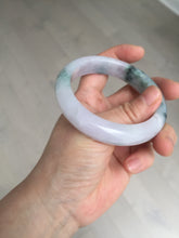 Load image into Gallery viewer, 55.9mm Certified 100% natural Type A light purple with sunny flying flowers jadeite jade bangle BL106-8719