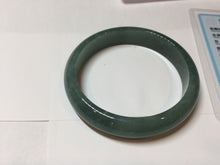 Load image into Gallery viewer, 58.6mm Certified Type A 100% Natural Light Green/Blue/Gray With Flying Snow Guatemala Jadeite Bangle PH268-1238