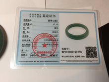 Load image into Gallery viewer, 58.6mm Certified Type A 100% Natural Light Green/Blue/Gray With Flying Snow Guatemala Jadeite Bangle PH268-1238