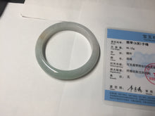 Load image into Gallery viewer, 54.5mm certified 100% natural icy watery green red jadeite jade bangle BH85-9113