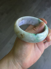 Load image into Gallery viewer, 54mm Certified type A 100% Natural sunny green/purple/yellow(Fu LU SHOU) Jadeite bangle BN61-1736