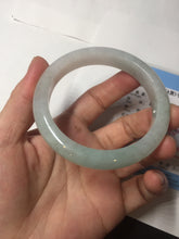 Load image into Gallery viewer, 54.5mm certified 100% natural icy watery green red jadeite jade bangle BH85-9113