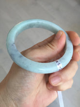 Load image into Gallery viewer, 57.5mm certified Type A 100% Natural light green/purple/black Jadeite Jade bangle BM102-5271