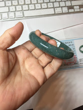Load image into Gallery viewer, 58.6mm Certified Type A 100% Natural Light Green/Blue/Gray With Flying Snow Guatemala Jadeite Bangle PH268-1238