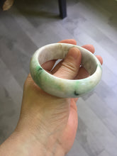Load image into Gallery viewer, 54mm Certified type A 100% Natural sunny green/purple/yellow(Fu LU SHOU) Jadeite bangle BN61-1736