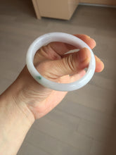 Load image into Gallery viewer, 52mm certified type A100% Natural green purple oval Jadeite Jade bangle BM34-0270