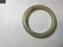 Load image into Gallery viewer, 56.1mm Certified 100% Natural Yellow White Nephrite Bangle HN226
