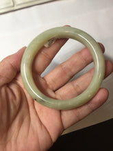 Load image into Gallery viewer, 56.1mm Certified 100% Natural Yellow White Nephrite Bangle HN226