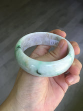 Load image into Gallery viewer, 54mm Certified type A 100% Natural sunny green/purple/yellow(Fu LU SHOU) Jadeite bangle BN61-1736