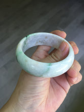 Load image into Gallery viewer, 54mm Certified type A 100% Natural sunny green/purple/yellow(Fu LU SHOU) Jadeite bangle BN61-1736