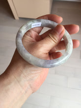 Load image into Gallery viewer, 61.5mm Certified Type A 100% Natural white/light purple/green Jadeite Jade bangle BF108-1925