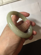 Load image into Gallery viewer, 56.1mm Certified 100% Natural Yellow White Nephrite Bangle HN226