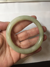 Load image into Gallery viewer, 56.1mm Certified 100% Natural Yellow White Nephrite Bangle HN226