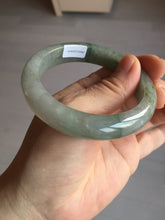 Load image into Gallery viewer, 56.2mm certified Type A 100% Natural green/red/gray/purple (FU LU SHOU) Jadeite Jade bangle BL78-8659