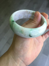 Load image into Gallery viewer, 54mm Certified type A 100% Natural sunny green/purple/yellow(Fu LU SHOU) Jadeite bangle BN61-1736