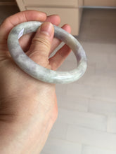 Load image into Gallery viewer, 61.5mm Certified Type A 100% Natural white/light purple/green Jadeite Jade bangle BF108-1925