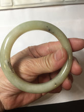 Load image into Gallery viewer, 56.1mm Certified 100% Natural Yellow White Nephrite Bangle HN226