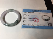 Load image into Gallery viewer, 55.9mm Certified 100% natural Type A light purple with sunny flying flowers jadeite jade bangle BL106-8719