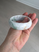 Load image into Gallery viewer, 54mm Certified type A 100% Natural sunny green/purple/yellow(Fu LU SHOU) Jadeite bangle BN61-1736