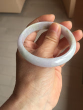 Load image into Gallery viewer, 57.7mm Certified Type A 100% Natural light purple white gray Jadeite bangle BH99-2161