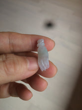 Load image into Gallery viewer, 100% natural type A icy watery sunny green/purple a pearl in my palm (apple of my eye, 掌上明珠) Jadeite jade bead AQ72